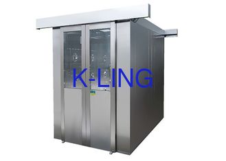 Double Sliding Door Cleanroom Air Shower Automatic Control Color LCD Screen