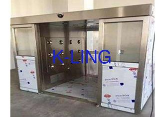 Auto Double Sliding Door Air Shower Tunnel PLC Control
