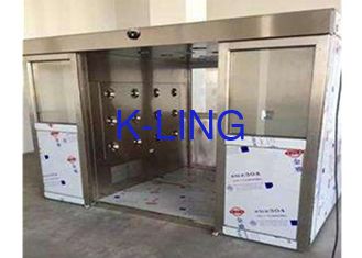 Auto Double Sliding Door Air Shower Tunnel PLC Control