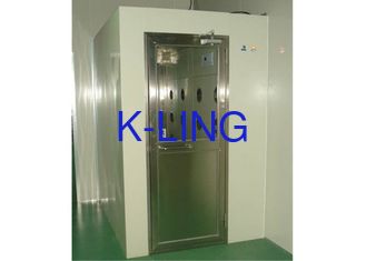 Powder Coating Steel 25m/s Cleanroom Air Shower With Fan