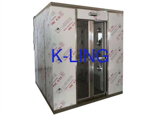 Pharmaceutical Modular Clean Room Air Shower Tempered Glasses Double Doors Interlock