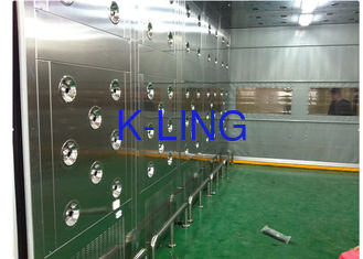 Custom Class 10000 Clean Room Air Shower Passing Tunnel With Automatic Door