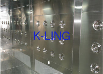 Customized Air Shower Tunnel With Automatic Sliding Door And PLC Control System