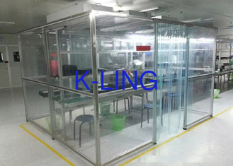 Pharmacy Modular Softwall Cleanroom Class 100000 Stainless Steel Square Pipe