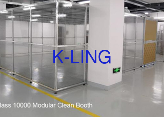 Pharmaceutical Softwall Clean Booth FFU Clean Room Equipment Aluminum Structure Frame