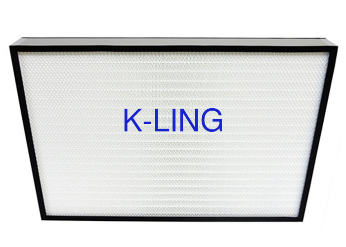 Extruded Aluminum Frame Mini Pleat HEPA Filter Without Separator ISO