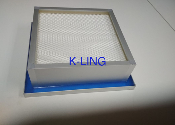 H14 Side Gel Seal Mini Pleat HEPA Air Filter Box Aluminum Frame