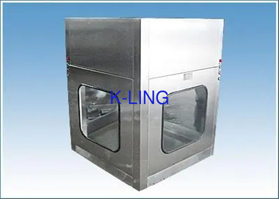 Air Proof Cleanroom Pass Box L Shape With Electronical Lock