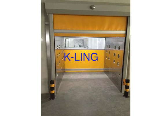 Cargo Air Shower Tunnel Stainless Steel Cabinet Rapid Rolling Automatic Door