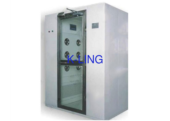 Single Or Double Person Cleanroom Air Shower Cold Rolled Plate Material 1.2KW