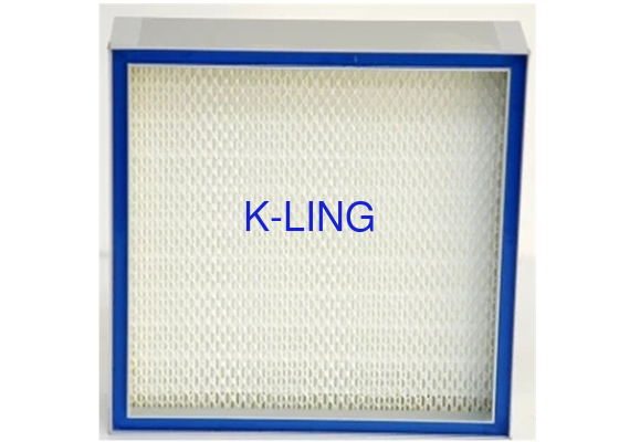 Mini Pleat Fiber Glass HEPA Air Filter Media Top Side Gel Seal