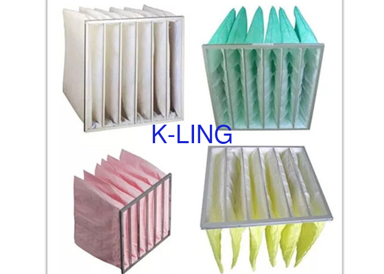 Synthetic Fiber Air Conditioning Bag Filter Medium Efficiency Washable