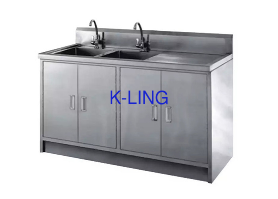 Hospital Hand Washing Sink Cabinet 304 Stainless Steel For Disinfection