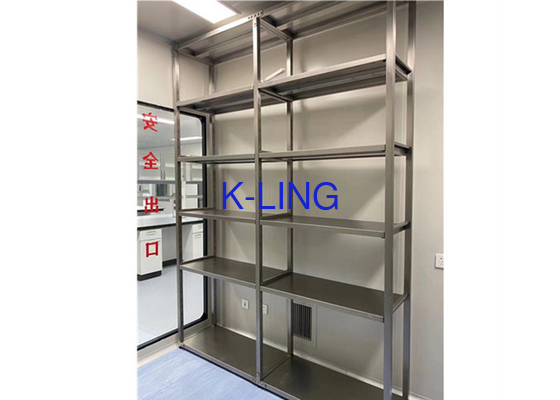 Customized Size 304 Stainless Steel Storage Shelf For Clean Room Factory