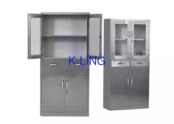 1800x900x450mm Medical Level SUS Cabinet Silver Or Custom Color