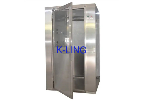 Custom Cleanroom Air Shower Tunnel Stainless Steel Electric Panel Control