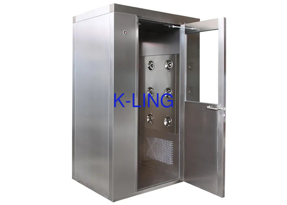 Custom Cleanroom Air Shower Tunnel Stainless Steel Electric Panel Control