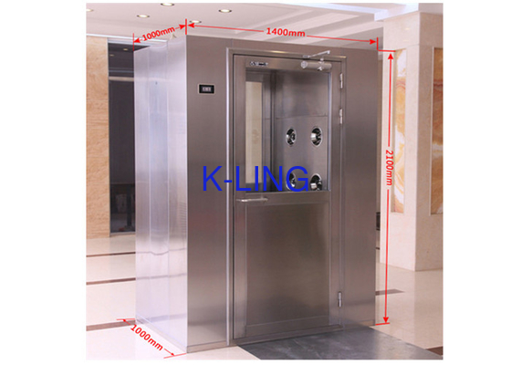 Custom 1000mm Depth Stainless Steel Air Shower With  Electric Panel Control H13