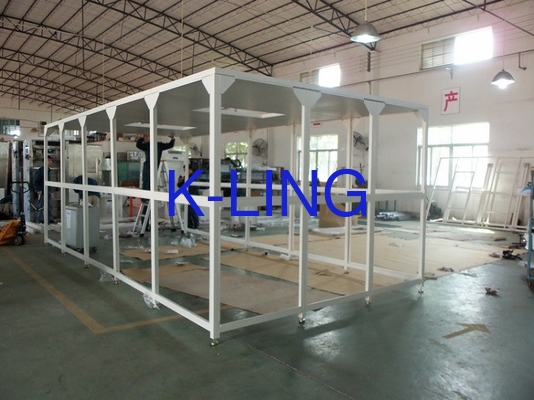 High Humidity Cleanroom Laminar Flow Booth With  PVC Film Wall