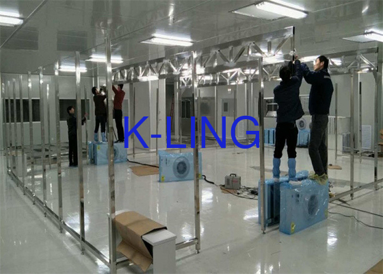 Aluminum Alloy Frame Softwall Clean Room For Industry Cleanroom At 20-25C Temperature