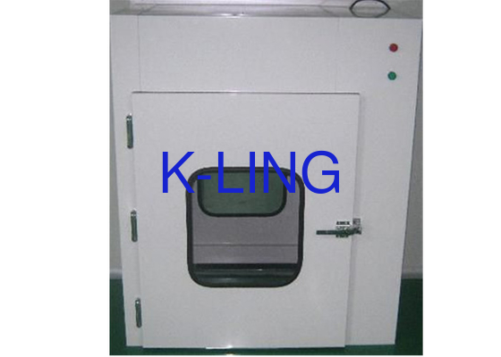 White Polished Powder Coated Steel  Air Shower Pass Box With More Than 20m/S Wind Speed