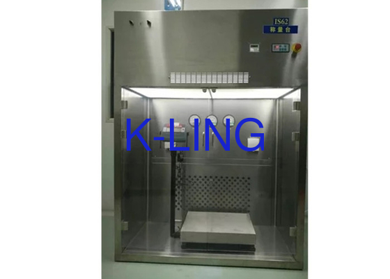Custom PLC Controlled Weighting Booth With LCD Display Silver Stainless Steel Design