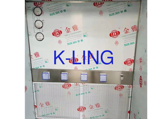 Stainless Steel PLC Controlled Dispensing Booth Custom Capacity Silver Color
