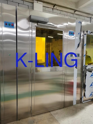 Stainless Steel Cleanroom Air Shower Tunnel With Mini Pleats HEPA Filter