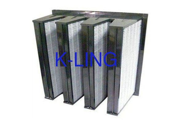 V Bank Air Filter Dust Capacity 18 Sq.M With EVA Gasket With Big Dust Holding Capacity