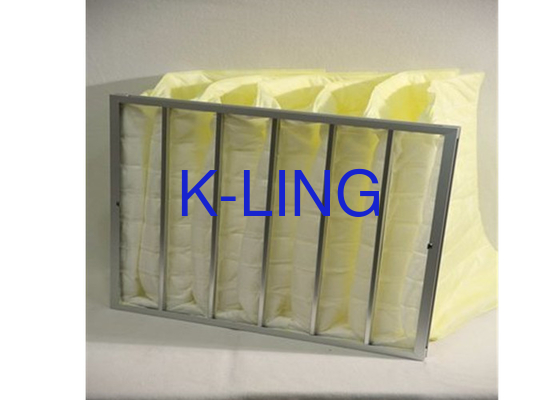 Bag Filter With Synthetic Fiber Low Initial Pressure Galvanized Steel Framework
