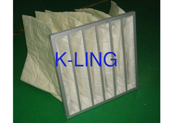 Aluminium Alloy bag air filter with 80% Humidity Superior Synthetic Fiber Filtering material.