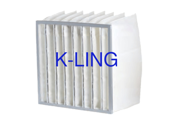 Pocket Air Filter with Synthetic Fiber Humidity Resistance 50Pa Initial Pressure