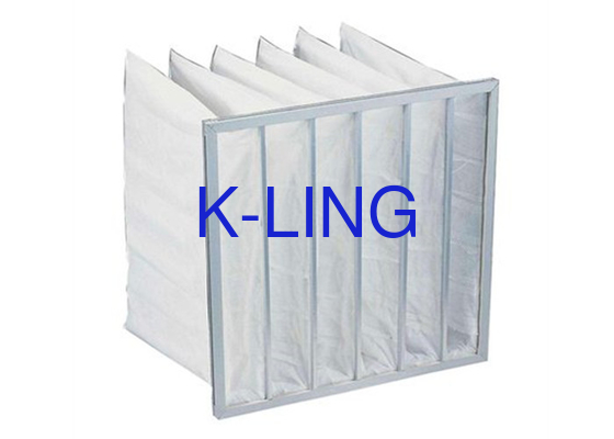 50Pa Dust Control Bag Filter Synthetic Glass Fiber Aluminum Alloy Frame