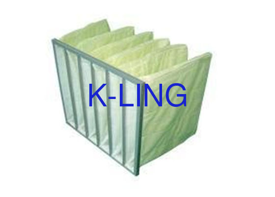 Synthetic Fiber Pocket Air Filter With 80% Humidity Initial Pressure 50Pa