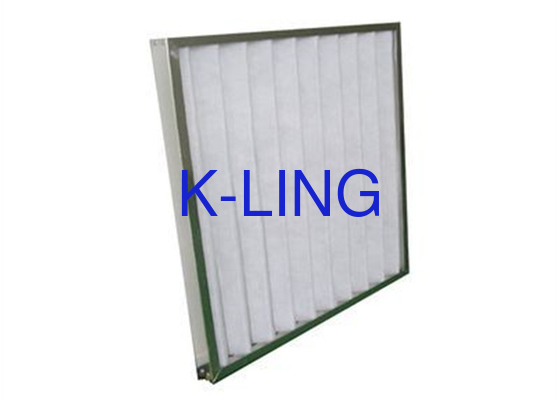 Industrial Filtration Pleated  G4-F9 Filter With Galvanized Frame  And Customized Size