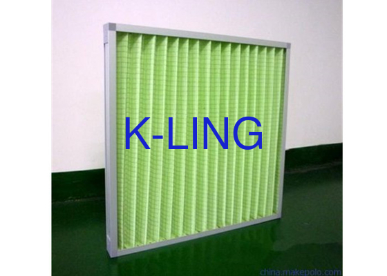 Industrial Filtration Pleated  G4-F9 Filter With Galvanized Frame  And Customized Size