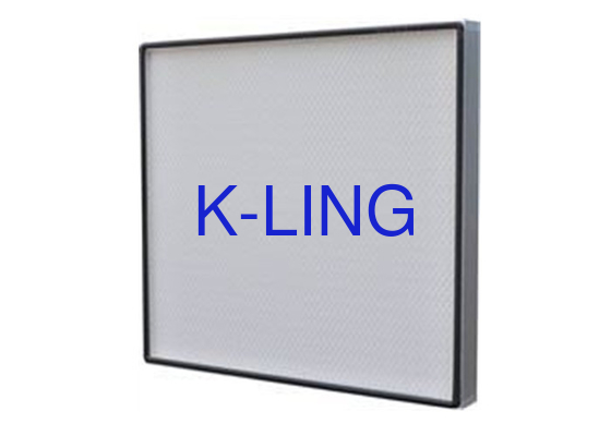 ULPA Glassfiber Filter With Aluminum Alloy Frame And Hot Melt Adhesive