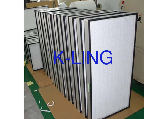 Mini Pleated Air Filter With 99.9995% Efficiency Customzied Size And Frame