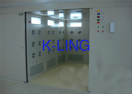 LED Light Air Shower Room With 200 Pa Pressure Interlock System For Cleanroom