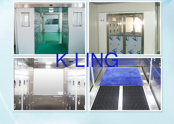 LED Light Air Shower Room With 200 Pa Pressure Interlock System For Cleanroom