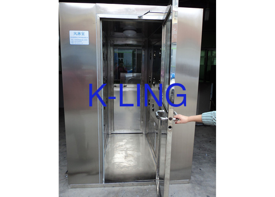 220V/50Hz Stainless Steel Cleanroom Air Shower With 20-25 M/s Air Velocity