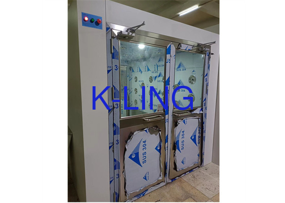 LED Light Customized Air Shower Tunnel With Interlock System And HEPA Filter
