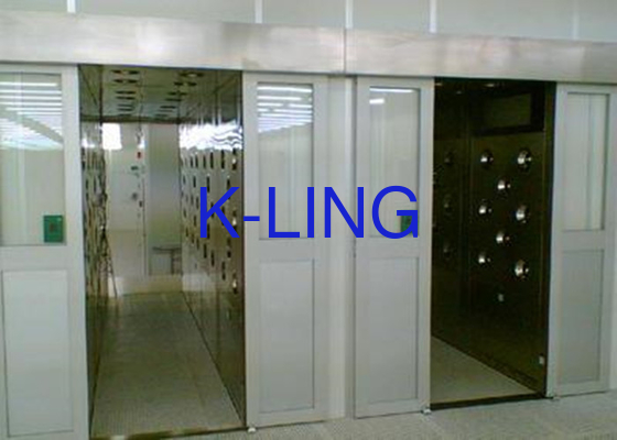 Energy Saving 380V Air Shower Tunnel With LED Lighting And UV Lamp PLC Control
