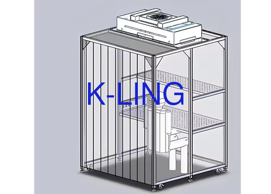 Customized Module Clean Room Softwall Cleanroom With LED Lighting And PLC Control
