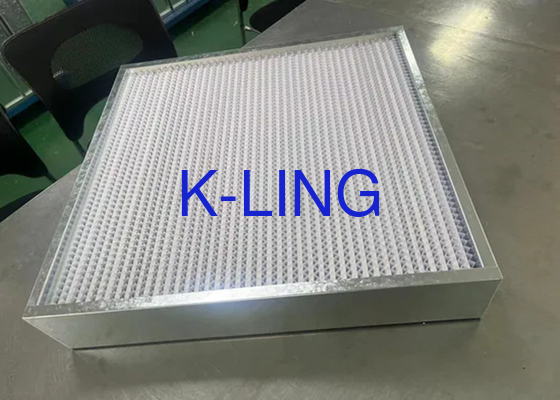 Customized Ultra Efficient ULPA Filter With Glassfiber And Aluminum Frame