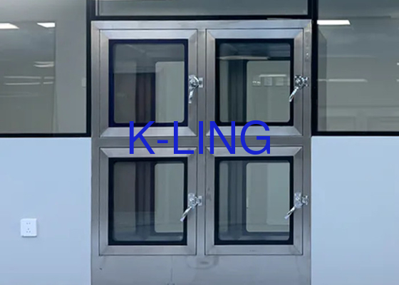 Durable Stainless Steel Pass Box With High Load Capacity Customized Size For Pharmaceutical Plants