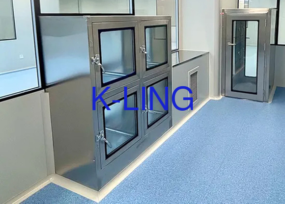 Accessories Pass Box With Hinges And UV Light Ultimate Solution For Clean Room