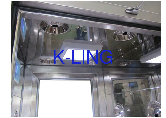 Class 100 Cleanroom Air Shower with PLC Control and Stainless Steel SUS304 Construction for Merchandise