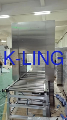 PLC Clean Room Air Shower Pass-Thru With Auto Conveyor Line For High-tech Manufacturing