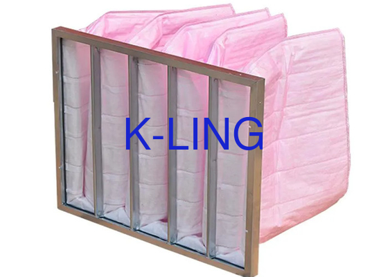 Multi Pockets Filters for Air Conditioning with High Air Volume of 2500m3/h and Easy Installation